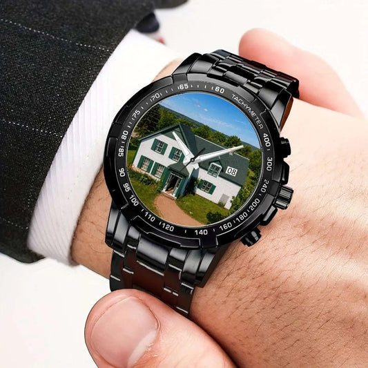 Anne of Green Gables House Watch – PEI-Inspired Metal Timepiece with Scratch-Resistant Crystal Apparel Accessories jjkks4-13