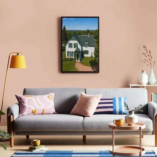 Anne of Green Gables House Diamond Painting Kit – Prince Edward Island DIY Rhinestone Art | Literary Coastal Decor Diamond Painting jjkks4-13