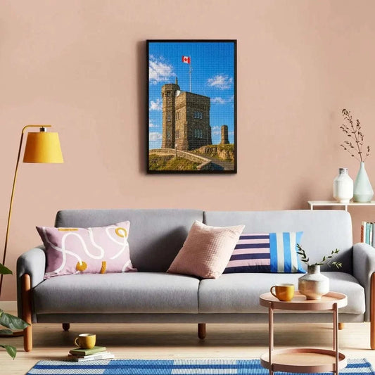 Signal Hill Diamond Painting Kit – St. John’s Newfoundland DIY Rhinestone Art Canvas | Coastal Canada Decor