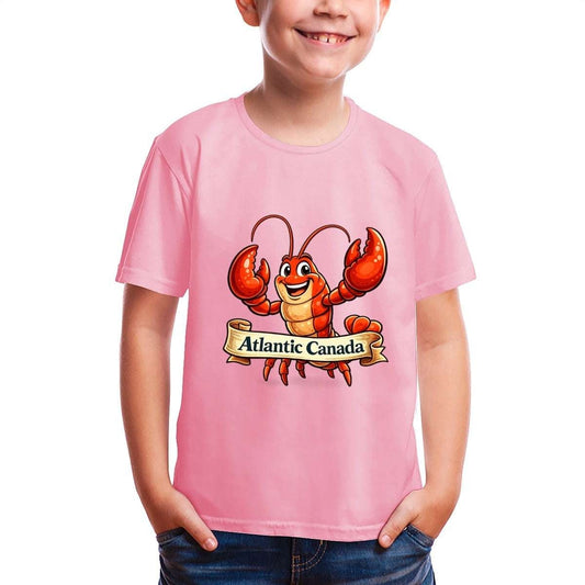 Atlantic Canada Lobster T-Shirt – Cute Cartoon Lobster Graphic Tee | Coastal Maritime Souvenir Shirt T-Shirt jjkks4-13