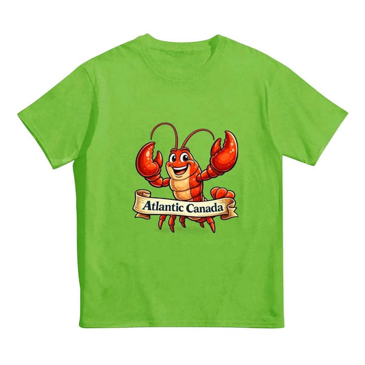 Atlantic Canada Lobster T-Shirt – Cute Cartoon Lobster Graphic Tee | Coastal Maritime Souvenir Shirt T-Shirt jjkks4-13
