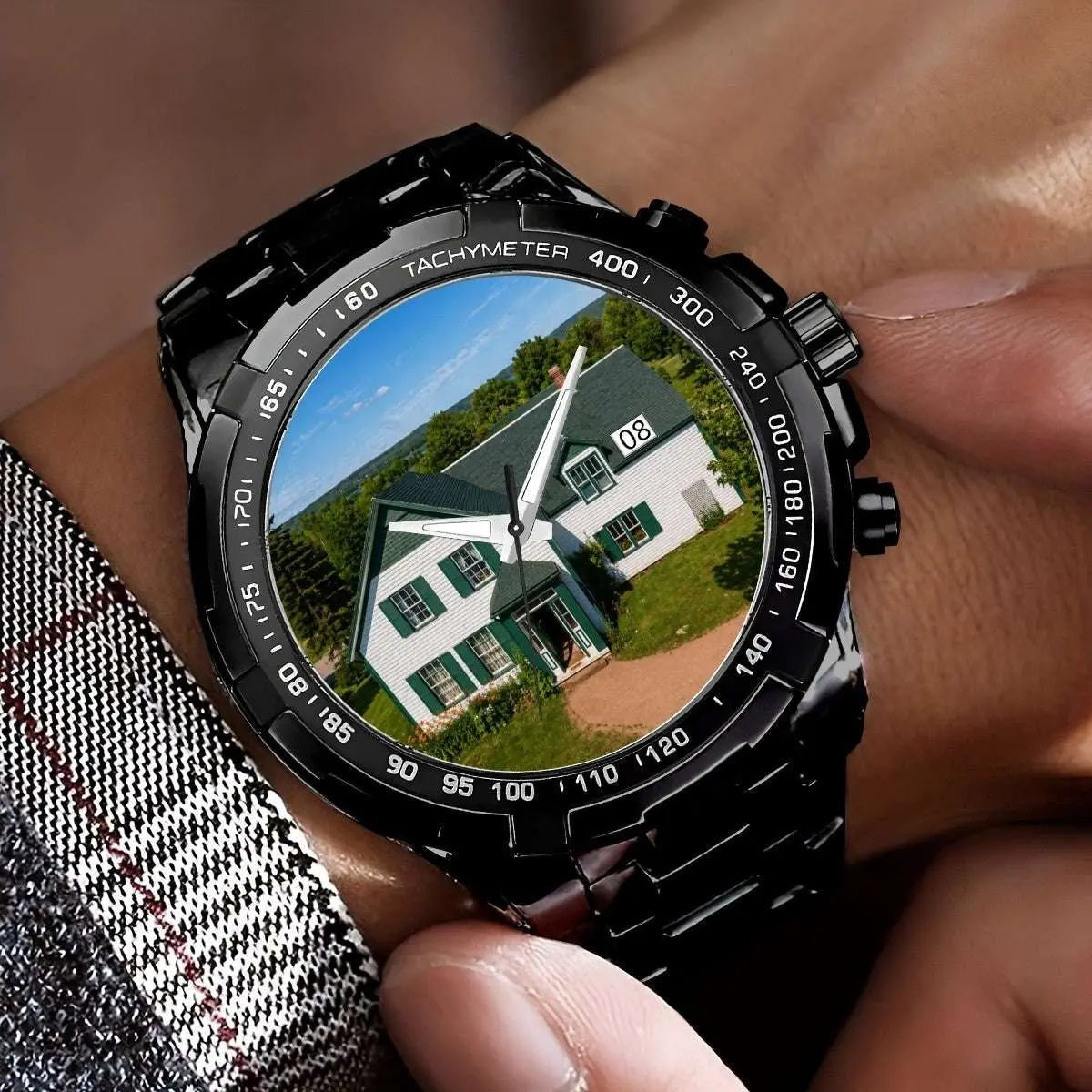 Anne of Green Gables House Watch – PEI-Inspired Metal Timepiece with Scratch-Resistant Crystal Apparel Accessories jjkks4-13