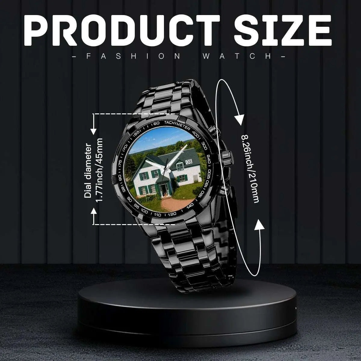 Anne of Green Gables House Watch – PEI-Inspired Metal Timepiece with Scratch-Resistant Crystal Apparel Accessories jjkks4-13