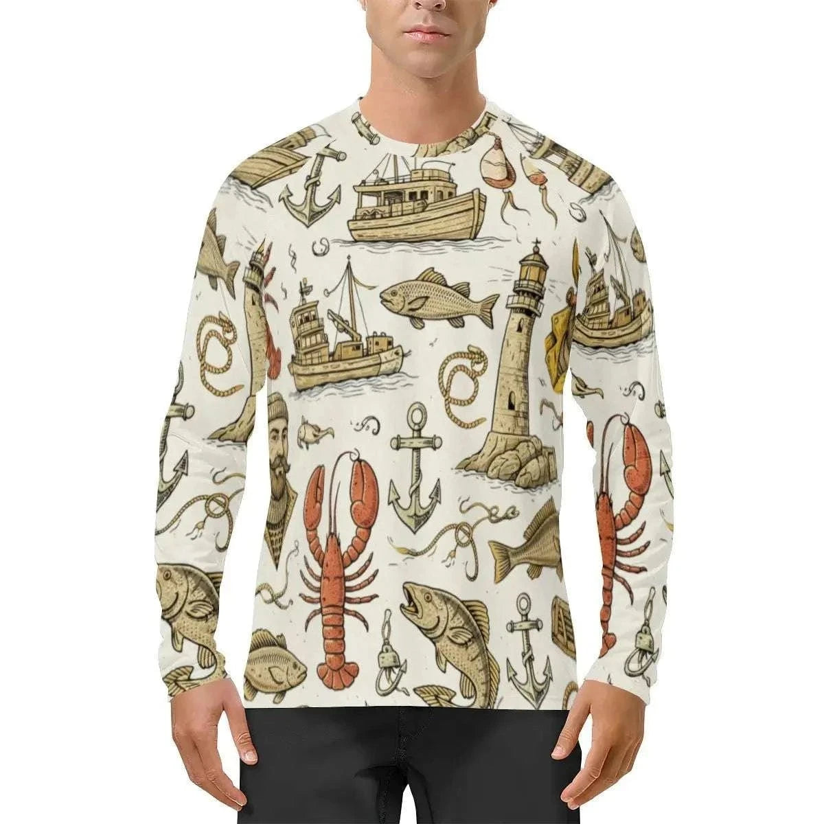 Coastal Drift UV Protection Sunwear – Lightweight Breathable Outdoor Shirt Hoodies & Sweatshirts jjkks4-13
