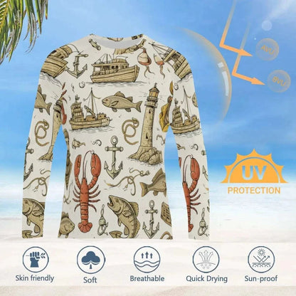 Coastal Drift UV Protection Sunwear – Lightweight Breathable Outdoor Shirt Hoodies & Sweatshirts jjkks4-13