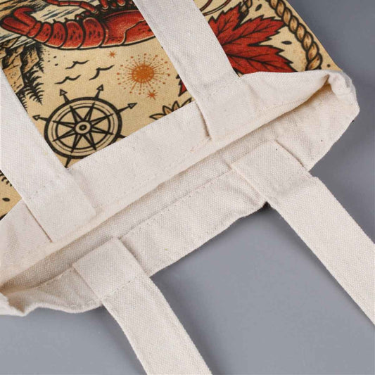 Atlantic Canada Tote Bag – Large Capacity Linen Travel &amp; Everyday Tote Shopping Bag jjkks4-13