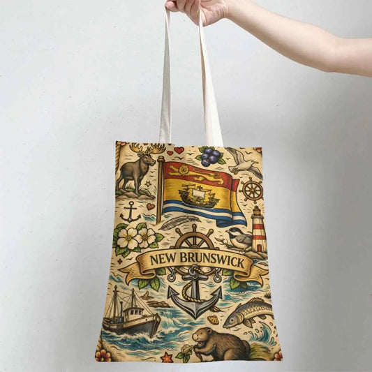 New Brunswick Tote Bag – Durable Large Capacity Linen Everyday Carry Bag