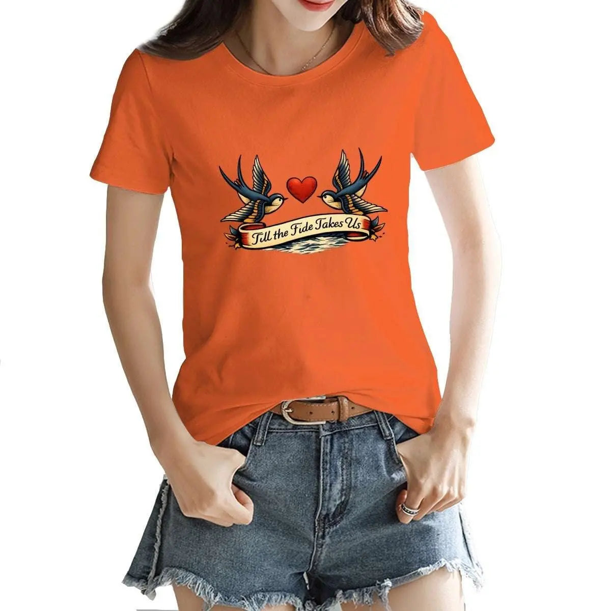 Till the Tide Takes Us Cotton T-Shirt – Slim Fit, Breathable, Premium Coastal Tee