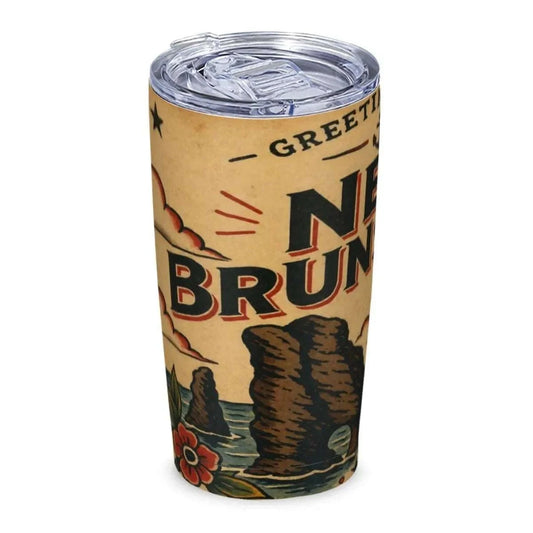 Greetings From New Brunswick 20oz Stainless Steel Tumbler – Insulated Travel Mug Car Cups jjkks4-13