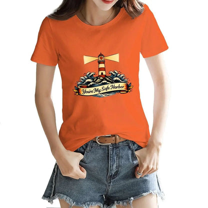 You’re My Safe Harbor Cotton T-Shirt – Slim Fit, Breathable, Premium Everyday Tee