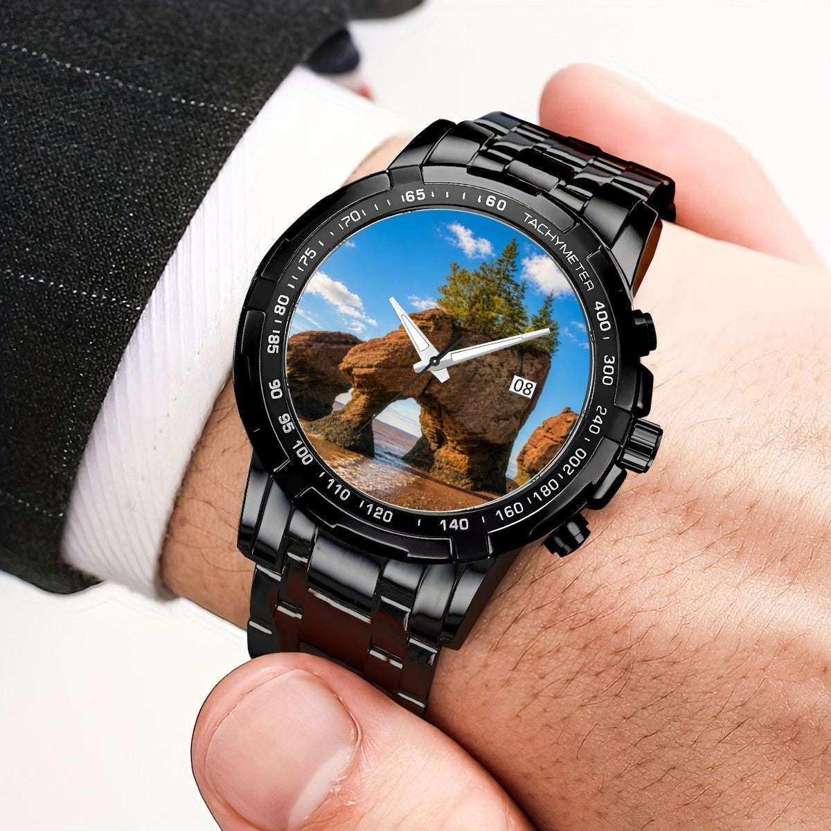 Hopewell Rocks Watch – Coastal-Inspired Metal Timepiece | Durable, Stylish Everyday Wear