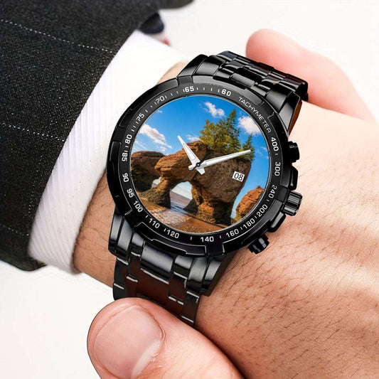 Hopewell Rocks Watch – Coastal-Inspired Metal Timepiece | Durable, Stylish Everyday Wear