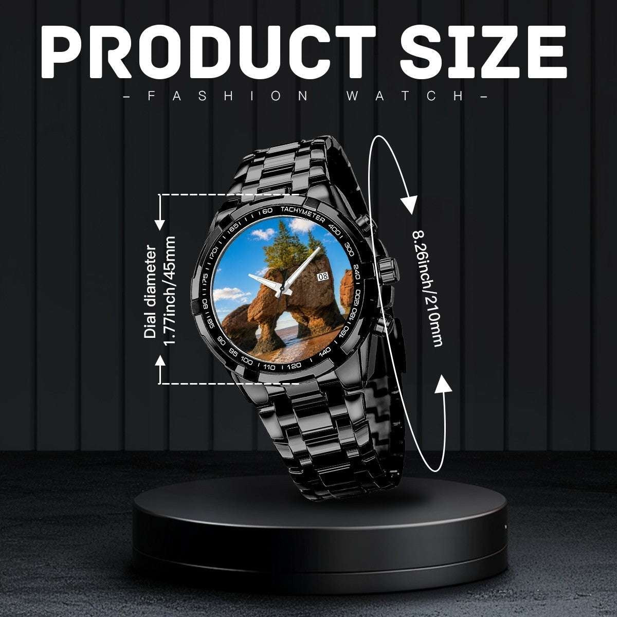 Hopewell Rocks Watch – Coastal-Inspired Metal Timepiece | Durable, Stylish Everyday Wear