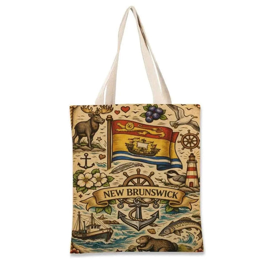 New Brunswick Tote Bag – Durable Large Capacity Linen Everyday Carry Bag