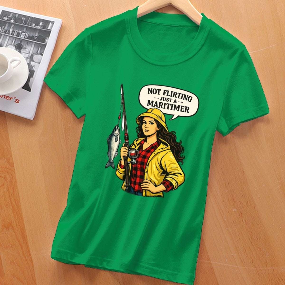Not Flirting Just a Maritimer Women’s T-Shirt – 100% Cotton Coastal Style Tee