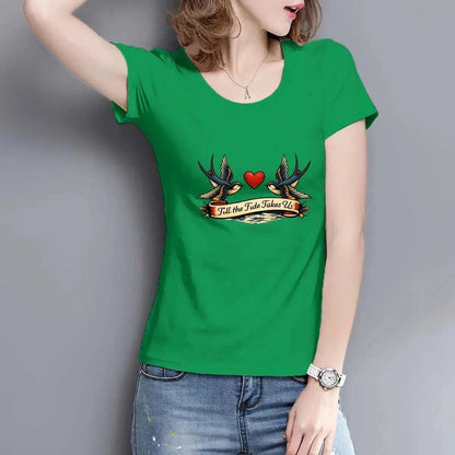 Till the Tide Takes Us Cotton T-Shirt – Slim Fit, Breathable, Premium Coastal Tee