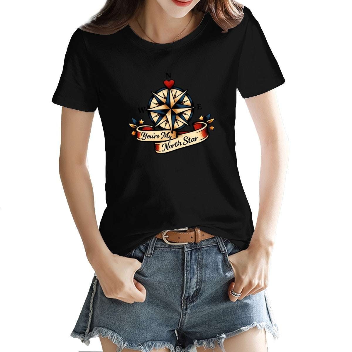 You’re My North Star Cotton T-Shirt – Breathable, Slim Fit, Premium Comfort Tee