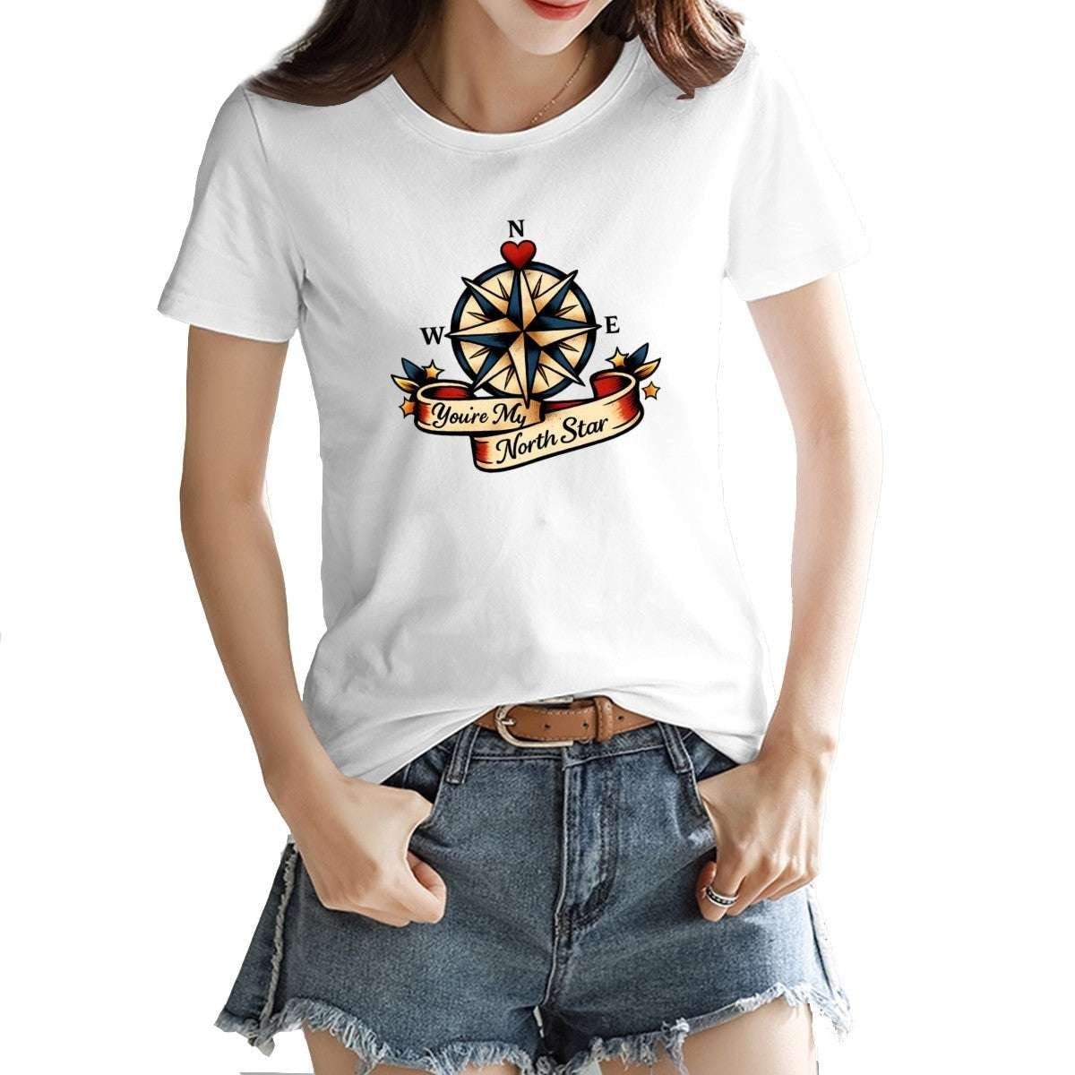 You’re My North Star Cotton T-Shirt – Breathable, Slim Fit, Premium Comfort Tee